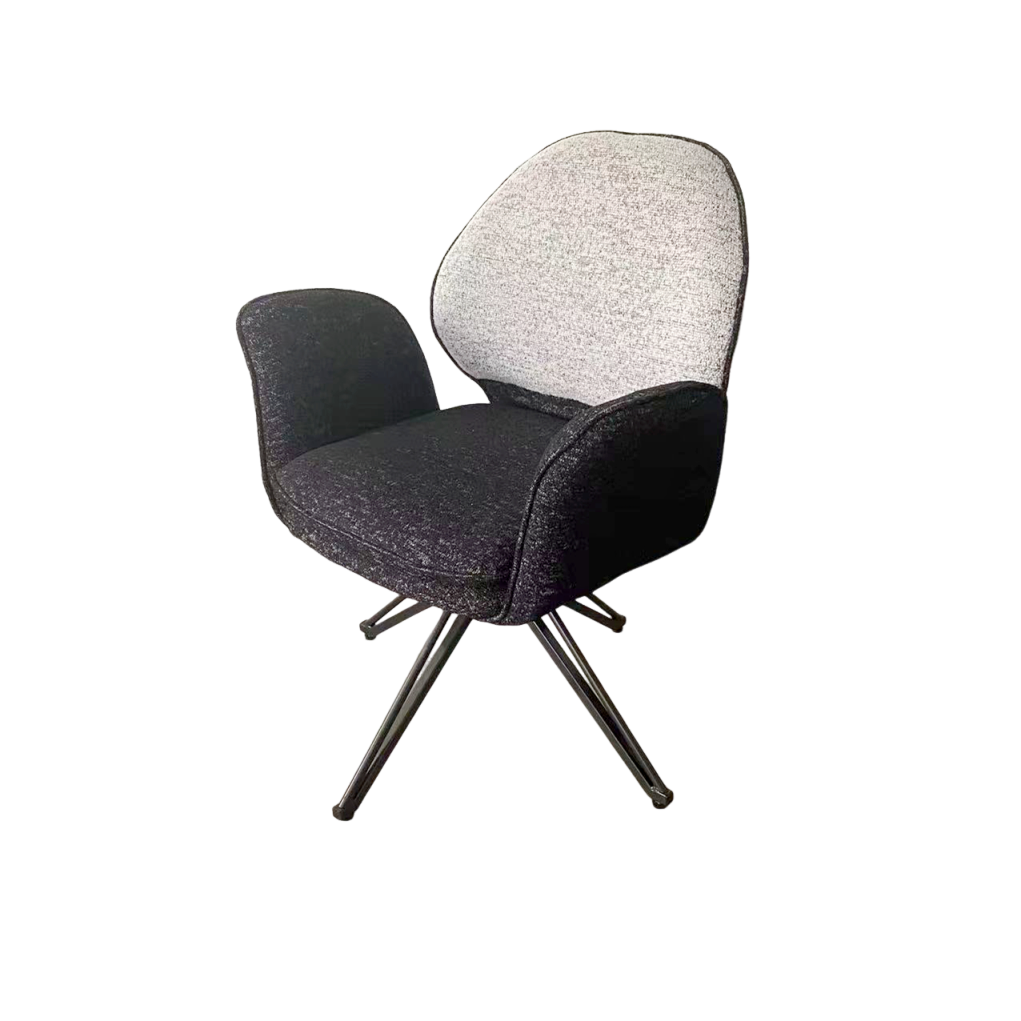 Modern Luxury Nordic Dining Room Furniture Leather Dining Chairs with Luxury Boucle Design and Teddy Fabric Features Backrest