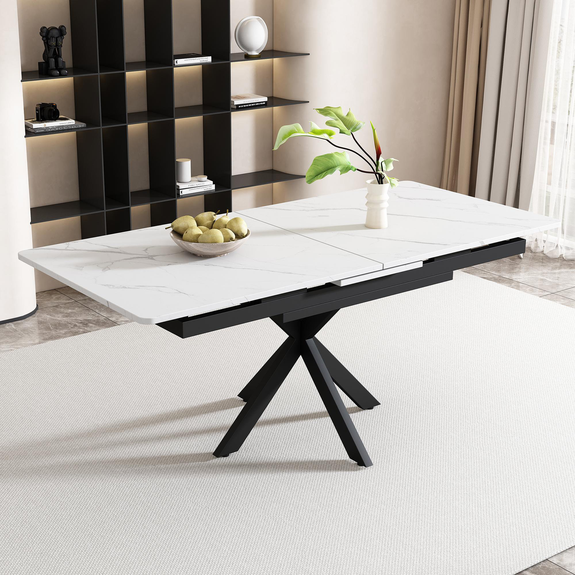  Dining Table Black With Grey Desktop