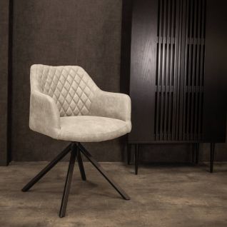 Style Retro PU Leather Dining Chairs
